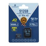 Cartão Micro Sd Amplim 512gb De Memória Com Adaptador 170mb/s A2 V30