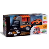 Caminhao E Carro Esportivo Auto Truck Racing Samba Toys