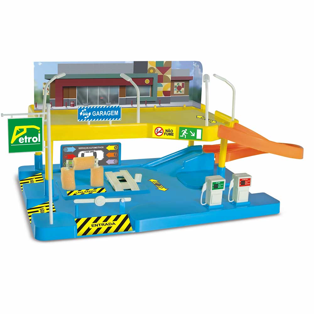 Conjunto Super Posto E Lava Rapido Nig Brinquedos