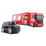 Caminhao Top Motors Cegonheira Com Carrinhos Vermelho Omg Kids