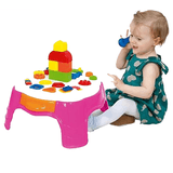 Mesinha Com Atividades Mesa De Atividades Play Time Rosa Cotiplas