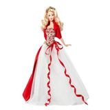 Boneca Barbie Collector 2010 Holiday Com Vestido Branco Como A Neve