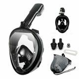 Máscara Mergulho Snorkel Full Face Suporte Gopro Câmera-s/m