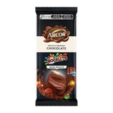 Chocolate Arcor Tablete Rocklets Ao Leite 80g - Embalagem Com 12 Unidades