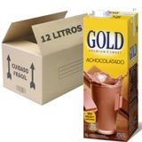 Achocolatado Gold Com Cacau Sem Açúcar 1l (12 Unidades)