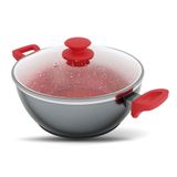 Panela Philco Pph280acr Redstone Com Tampa De Vidro 6,1l