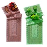 Trilho Para Mesa Interlar Renda 100% Poliéster Color 40cm X 150cm ( 02 Unidades )rose E Pistache