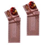 Trilho Para Mesa Interlar Renda 100% Poliéster Color 40cm X 150cm ( 02 Unidades )rose