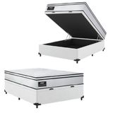 Cama Box Baú Casal Gazin Colchão Molas Ensacadas