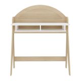 Escrivaninha Com 2 Nichos Ceci Naturale E Branco 90cm