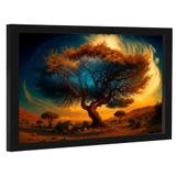 Quadro Decorativo Árvore No Deserto