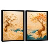 Quadro Decorativo Duo Árvore Da Sabedoria 3d