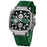 Relógio Masculino De Pulso Design Esportivo À Prova Dagua Verde