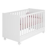 Berço Mini Cama Doce Sonho Branco Com Rodízios - Qmovi Branco