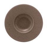 Prato Para Risoto Em Cerâmica Mist 26cm Wolff Marrom Matte