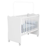 Berço Doce Sonho Branco Com Rodízios - Qmovi Branco