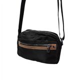 Bolsa Transversal Retangular Alça Ajustável Casual Preta