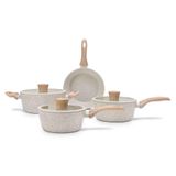 Jogo De Panelas Antiaderente Ceramic Life 4 Peças Sirius Com Indução Vanilla Brinox