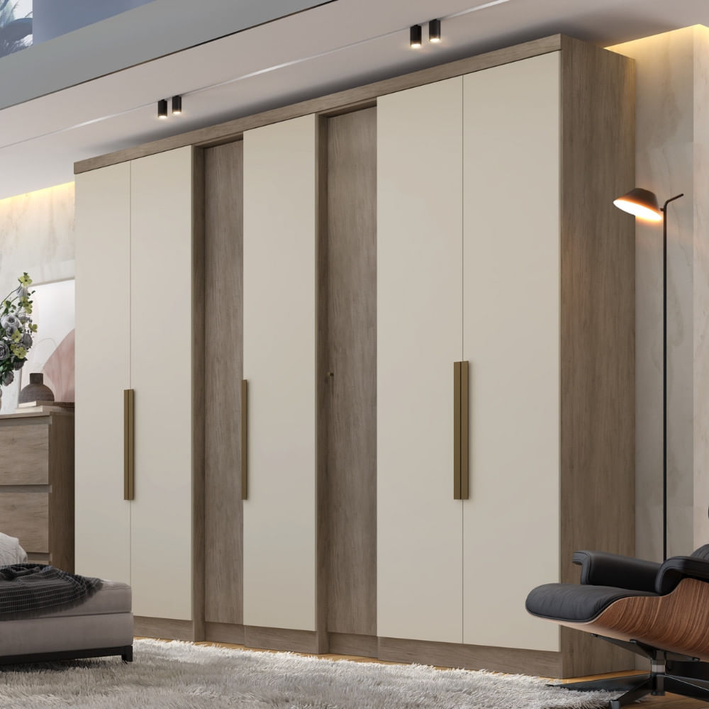 Guarda Roupa Casal 7 Portas Selecto Plus Thb Móveis