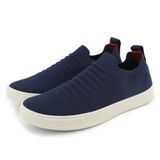 Tenis Calce Facil Knit Meia Tecido Masculino Leve Casual Sola Reta De Borracha Moderno Resistente