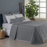 Kit Cobre Leito Casal King Size Bordado Urbany Hipercal 400 Fios