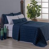 Kit Cobre Leito Casal King Size Bordado Urbany Hipercal 400 Fios
