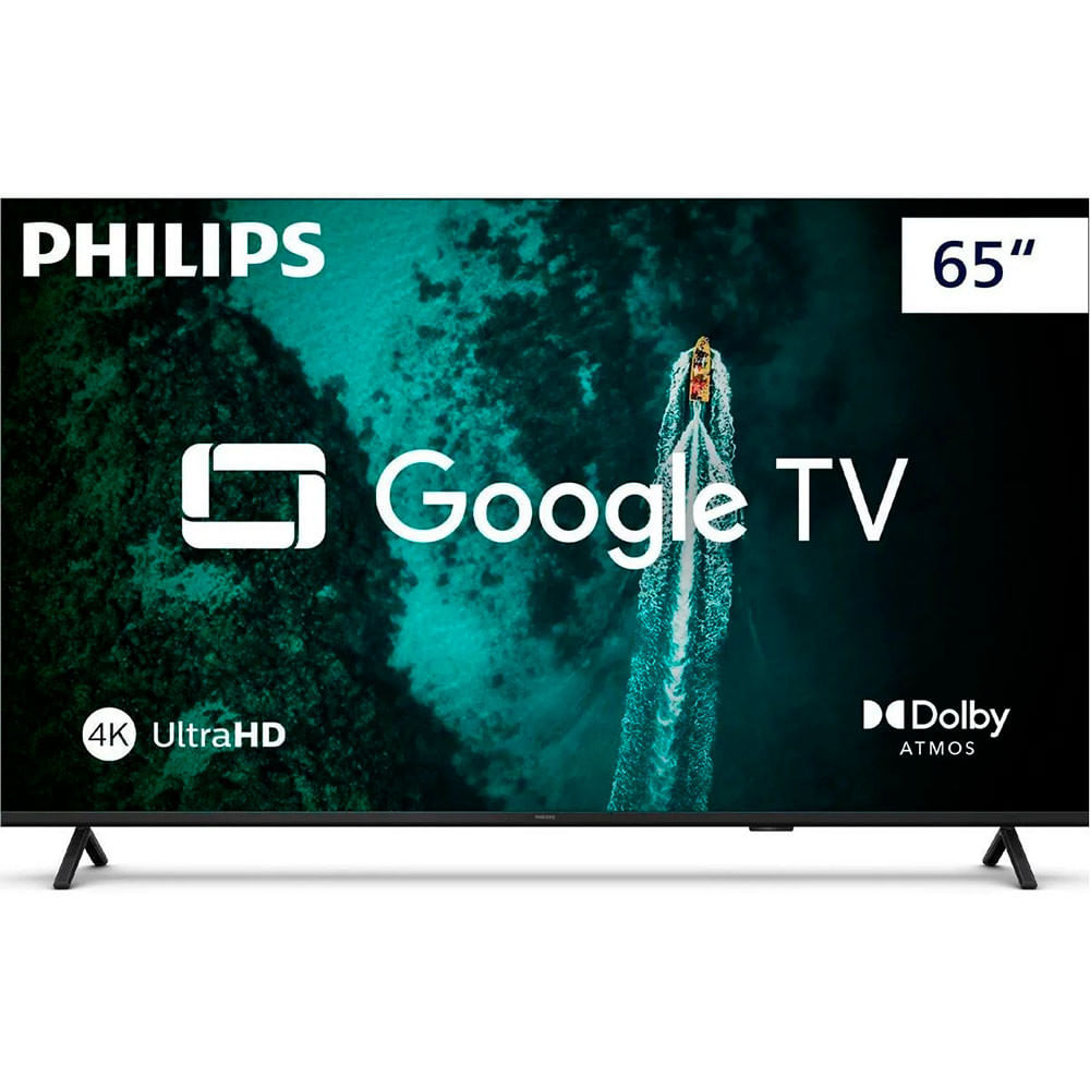 Televisão Smart Pug7419 65 Polegadas 4k Wifi Com. De Voz Google Philips