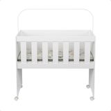 Mini Berço Moisés Trocador Com Colchão Multifuncional 5x1 Branco