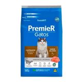 Ração Premier Ambientes Internos Gatos Castrados 6 Meses A 6 Anos Salmão 500g
