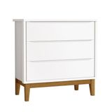 Cômoda Gaveteiro Infantil New Classic Branco Com Pés Madeira ? Reller