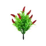Mini Buquê Pimenta Artificial 16cm 8 Pimentas - Mc Flores