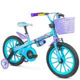 Bicicleta Infantil Feminina Aro 16 Frozen Cestão Rodinha 02