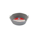 Assadeira De Silicone Para Air Fryer 23,5cm Reutilizável