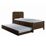 Cama Solteiro Spazu New Com Auxiliar Braúna ? Leifer Móveis