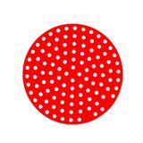 Forma Para Airfryer De Silicone Tapete Reutilizavel Antiaderente Cor:vermelho