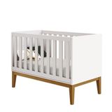 Berço Americano New Classic Branco Com Pés Madeira ? Reller