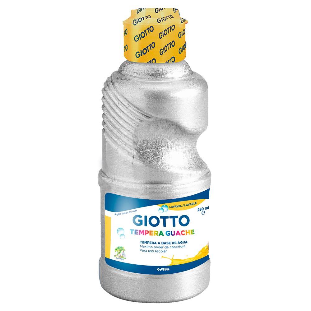 Tinta Guache 250ml Prata Giotto 015004