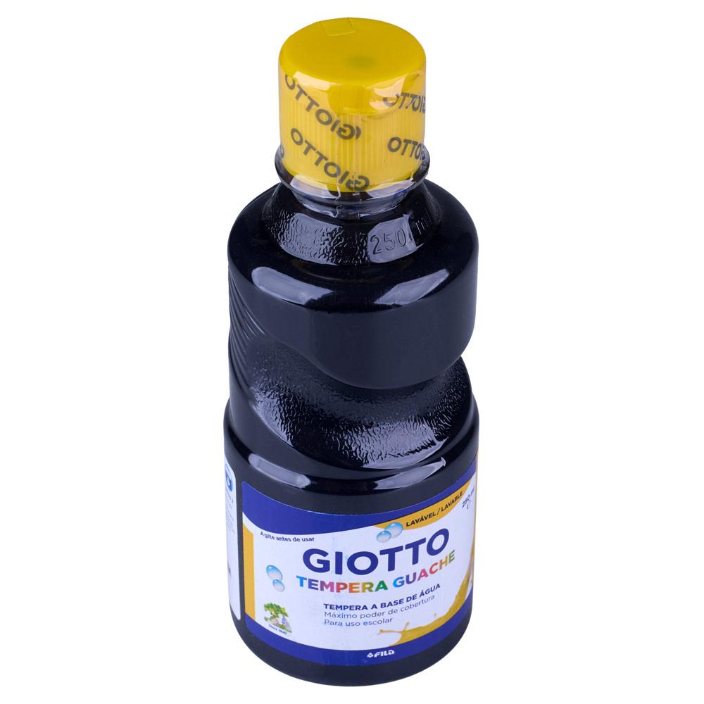 Tinta Guache 250ml Preta Giotto 015016