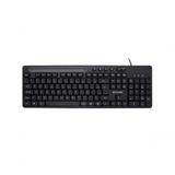 Teclado Multimidia Office Usb Preto Com Apoio Para Smartphone Tc262
