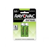 Pilha Recarregavel Rayovac Aa Com 2 Unidades