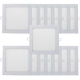 Kit 15 Plafon Painel Led Luminária Downlight 18w Embutir