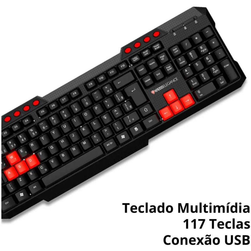 Teclado Gamer Multimídia Usb Fun Kross Elegance Ke-k103 - imagem 5