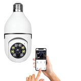 Câmera Segurança Inteligente Ip Lâmpada Wifi Full Hd 1080p Com Visão Noturna Infravermelho 1080p Giratória