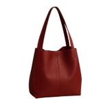 Bolsa Feminina Saco Atual Couro Bolso 1549 Vermelho