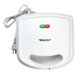 Sanduicheira E Mini Grill Antiaderente Elétrica Branca Best 110v