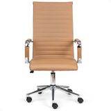 Cadeira Esteirinha De Escritório Presidente Charles Eames P305 Bege