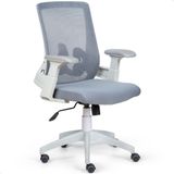 Cadeira De Escritório Tela Mesh Diretor Giratória Ergonomica P310 Vision Cinza