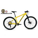 Bike Aro 29 Nero 5 Peças Inteira Absolute 12v Hollowtech Freio Hidráulico K7 11-52 Garfo Trava Guidão Amarelo Tam.21