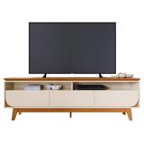 Rack Bancada Selene Para Tv De 75 Polegadas - Madetec Cinamomo Off White