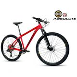 Bike Aro 29 Nero 5 Peças Inteira Absolute 12v Hollowtech Freio Hidráulico K7 11-52 Garfo Trava Guidão - Vermelho Tam.19